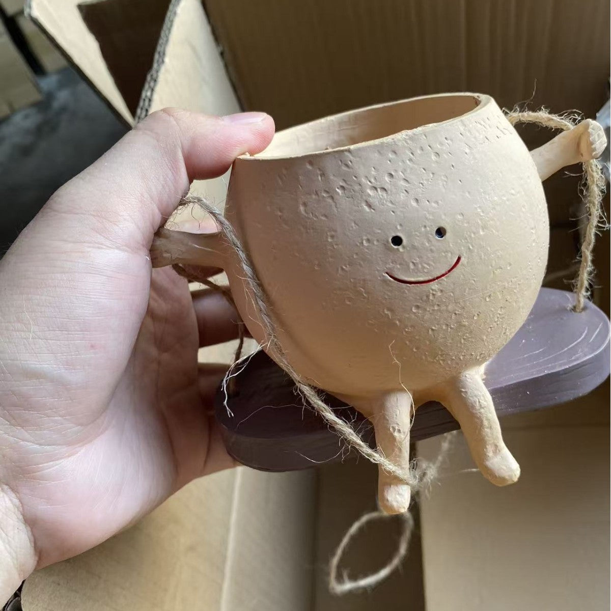 Swing-Style Succulent Cradle Flower Pot