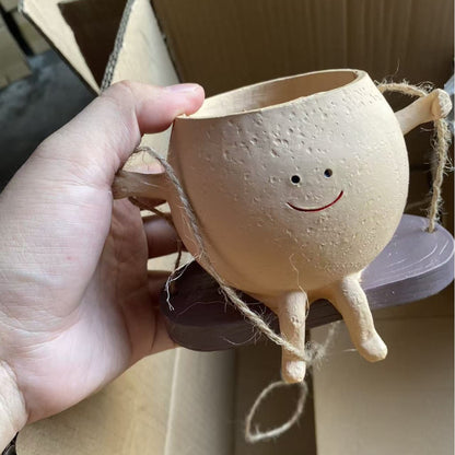 Swing-Style Succulent Cradle Flower Pot